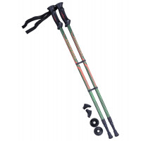 Палки для скандинавской ходьбы Berger Longway, 77-135 см, 2-секционные, тёмно-зеленый/оранж.