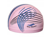 Шапочка для плавания Sportex с принтом ПУ E36890-2 розовый