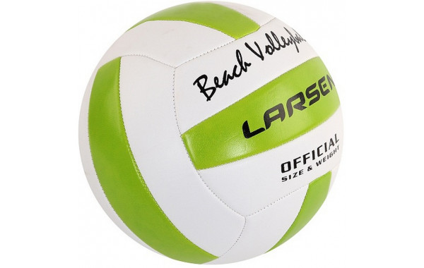Мяч волейбольный пляжный Larsen Beach Volleyball Green р.5 600_380