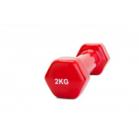 Гантель обрезиненная 2кг Bradex SF 0161 красный