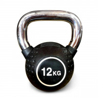 Гиря полиуретановая с хромированной ручкой 12 кг Protrain KB2015-12