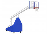 Стойка баскетбольная  мобильная складная игровая Glav 01.117-2250 вынос 225 см