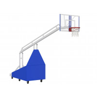 Стойка баскетбольная мобильная складная игровая Glav 01.117-2250 вынос 225 см