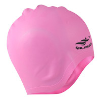 Шапочка для плавания силиконовая анатомическая (розовая) Sportex E41548
