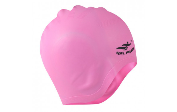 Шапочка для плавания силиконовая анатомическая (розовая) Sportex E41548 600_380
