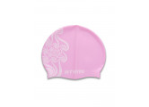 Шапочка для плавания Atemi PSC302 розовая(кружево) детская