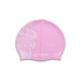 Шапочка для плавания Atemi PSC302 розовая(кружево) детская 75_75