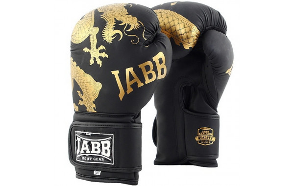 Боксерские перчатки Jabb JE-4070/Asia Gold Dragon черный 8oz 600_380