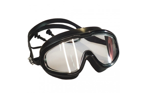 Очки полумаска для плавания взрослая (силикон) (черные) Sportex E33161-4 600_380