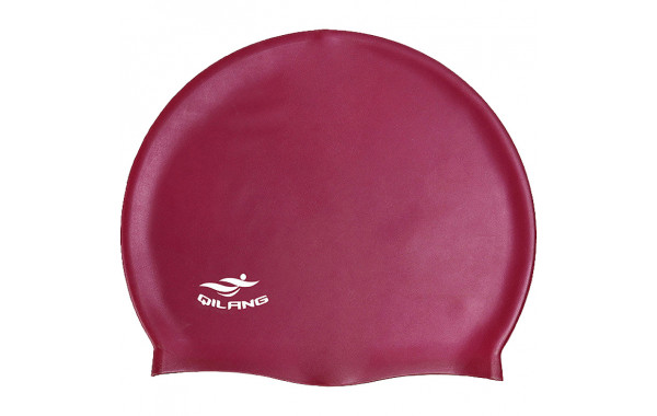 Шапочка для плавания силиконовая взрослая (бордовая) Sportex E41568 600_380