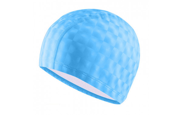 Шапочка для плавания Sportex одноцветная B31517-0 3D (Голубой) 600_380