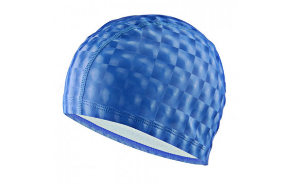 Шапочка для плавания Sportex одноцветная B31517-1 3D (Синий) 600_380