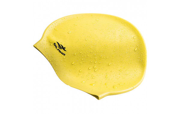 Шапочка для плавания силиконовая взрослая (желтая) Sportex E41558 600_380