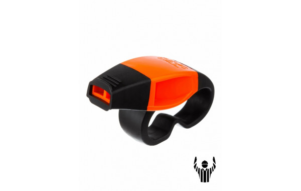 Свисток FOX 40 CAUL с креплением на пальцы (оранжевый) Sportex E42054 600_380