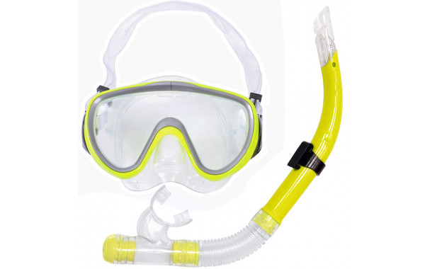 Набор для плавания взрослый Sportex маска+трубка (ПВХ) E39226 желтый 600_380
