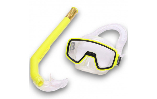 Набор для плавания детский Sportex маска+трубка (ПВХ) E41223 желтый 600_380