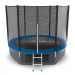 Батут с внешней сеткой и лестницей EVO Jump External 10ft+ нижняя сеть, синий 75_75
