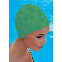 Шапочка для плавания Fashy Moulded Cap женская 3100-00-60 резина, зеленая