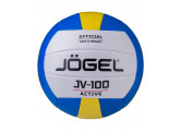 Мяч волейбольный Jögel JV-100  р.5, синий\желтый