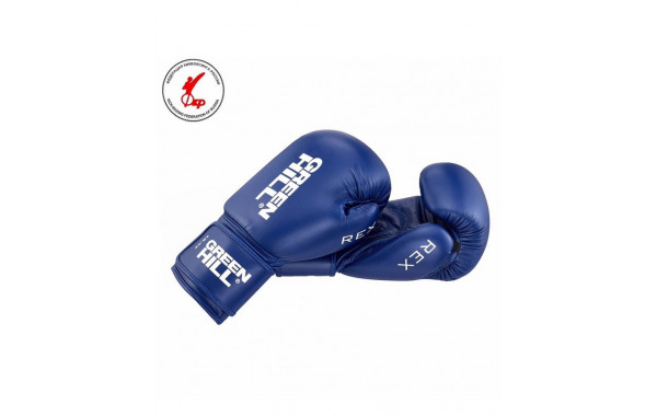 Боксерские перчатки 10 oz Green Hill REX BGR-2272 синий 600_380