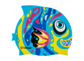 Шапочка для плавания детская Torres Junior, силикон SW-12206AF голубой