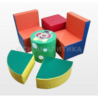 Детский игровой комплект мягкой мебели - Веселый клоун ФСИ 10295