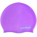 Шапочка плавательная Larsen MC47, силикон, фиолетовый 75_75