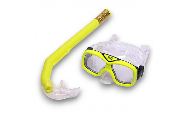 Набор для плавания детский Sportex маска+трубка (ПВХ) E41235 желтый 600_380