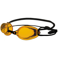 Очки для плавания Atemi стартовые, силикон черный-янтарь R102