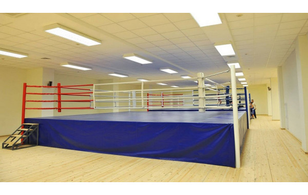Боксерский ринг на помосте 1 м Totalbox размер по канатам 4×4 м РП 4-1 600_380