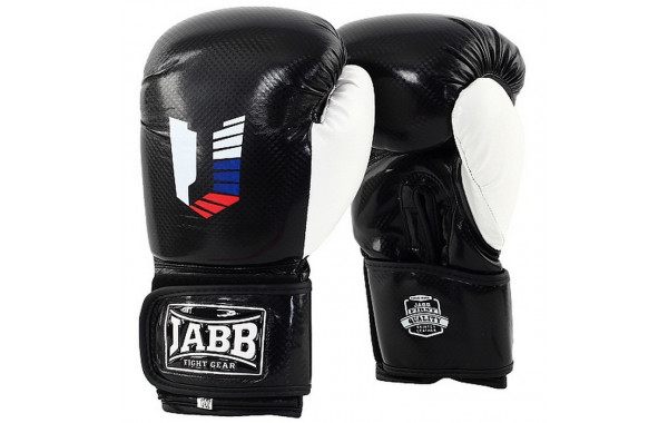 Боксерские перчатки Jabb JE-4078/US 48 черный/белый 10oz 600_380