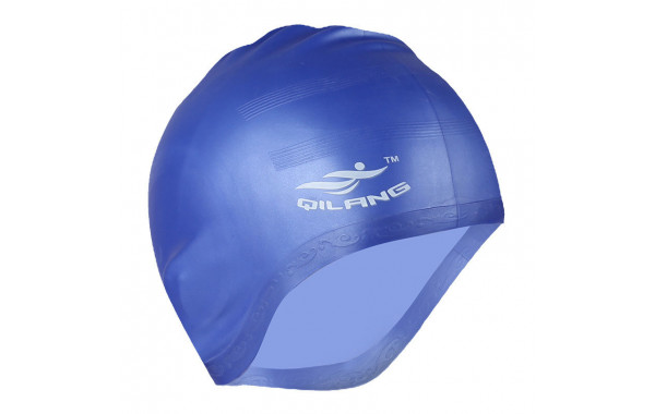 Шапочка для плавания силиконовая анатомическая (синяя) Sportex E41552 600_380