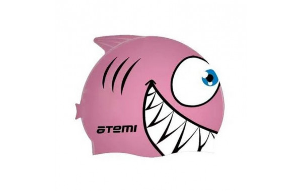 Шапочка для плавания Atemi FC204 рыбка, розовый 600_380
