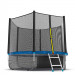 Батут с внешней сеткой и лестницей EVO Jump External 8ft+ нижняя сеть, синий 75_75