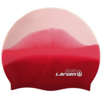Шапочка плавательная Larsen MC33 розовый\белый