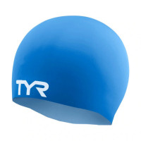 Шапочка для плавания TYR Wrinkle Free Silicone Cap LCSO-420 синий