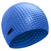 Шапочка для плавания Sportex Bubble Cap E38926 синий