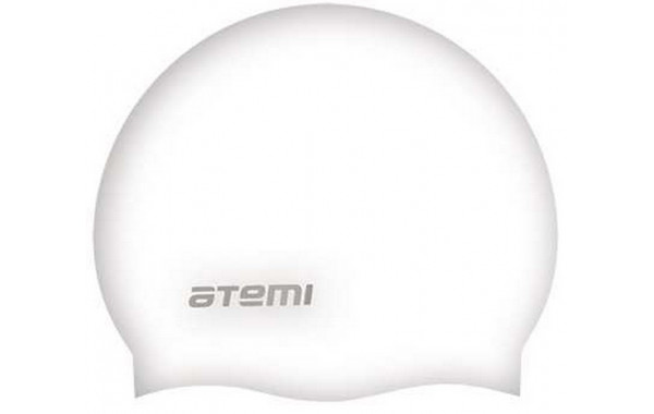 Шапочка для плавания Atemi SC108 силикон, белый 600_380