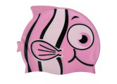 Шапочка для плавания Sportex детская силикон (розовая Рыбка) B27489-6