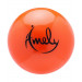 Мяч для художественной гимнастики d15 см Amely AGB-301 оранжевый 75_75