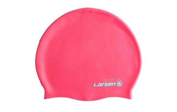 Шапочка плавательная Larsen MC48, силикон, розовый 600_380