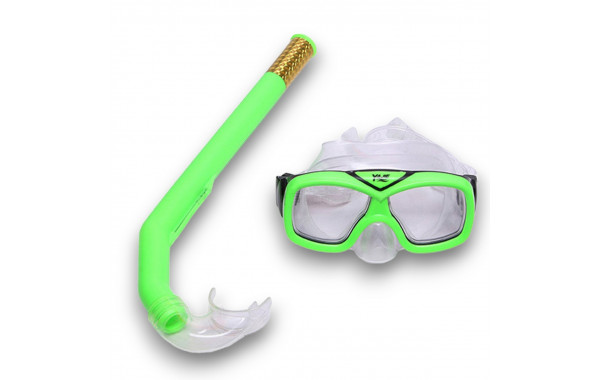 Набор для плавания детский Sportex маска+трубка (ПВХ) E41236 зеленый 600_380