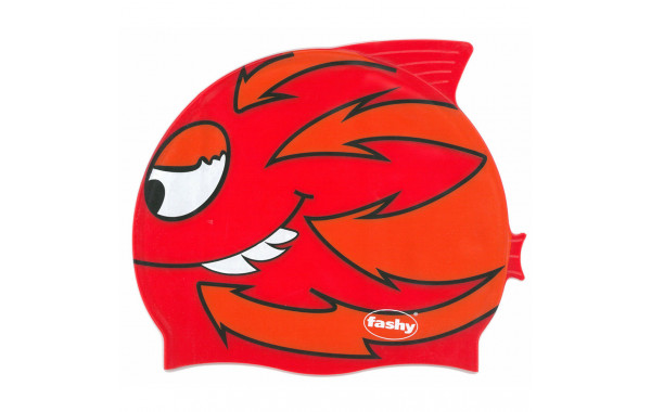 Шапочка для плавания детская Fashy Childrens Silicone Cap 3048-00-60, силикон, красно-оранжевый 600_380