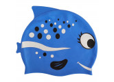 Шапочка для плавания детская Sportex силикон E38898-6 синяя Рыбка