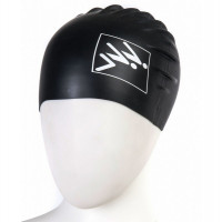 Шапочка для плавания Fashy Silicone Cap Jumper-logo 3015-12 черный