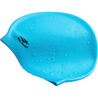 Шапочка для плавания силиконовая взрослая (голубая) Sportex E41560
