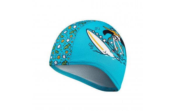 Шапочка для плавания детская Speedo Infant Polyester Cap African Jr 8-1224114675 голубой 600_380