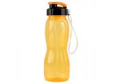 Бутылка для воды 550 мл WOWBOTTLES, шнурок в комплекте, прозрачно/желтый КК0471