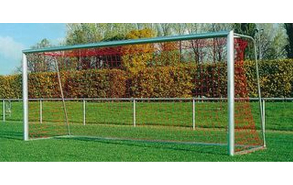 Ворота футбольные передвижные "Швейцария", 7,32x2,44 м,глубина 2 м,алюм. Haspo 924-1081 600_380