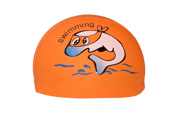 Шапочка для плавания детская Sportex Дельфин (ПУ) E41275 оранжевый 600_380